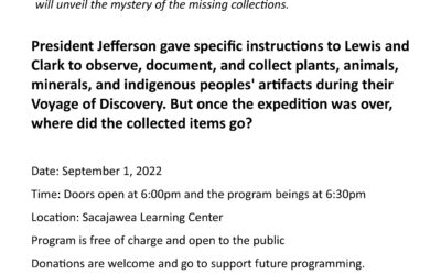 The Collections of Lewis and Clark: What Happened to All That Stuff?