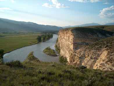 Salmon Idaho Bluffs